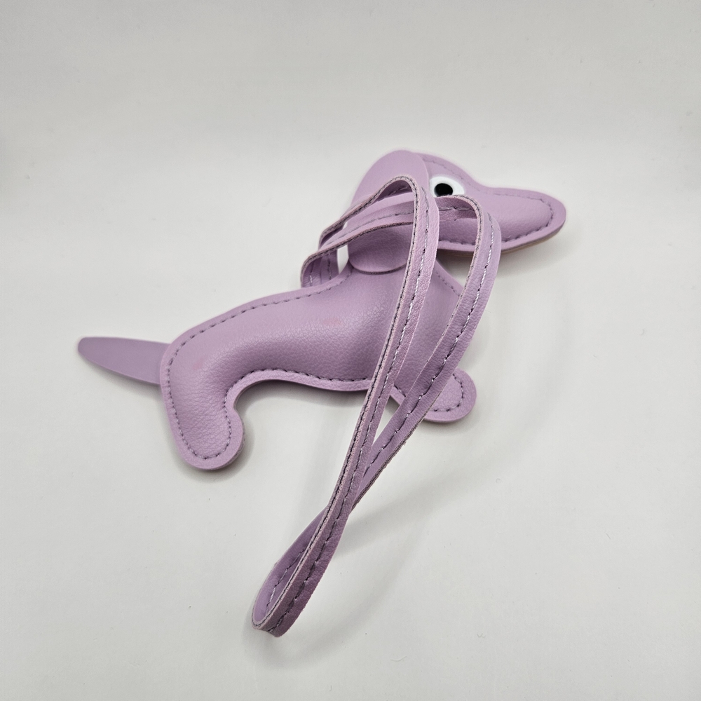 Cute Purple Dog-Shaped Bag Charm - Picture 2 of 3